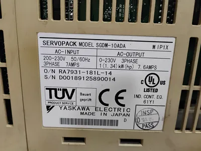 YASAKAWA SGDM-10ADA Electrical/PLC/Automation | ESS Industrial Equipment Sales (5)