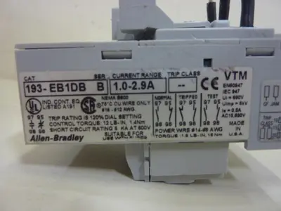 USED ALLEN BRADLEY 193-EB1DB SER B