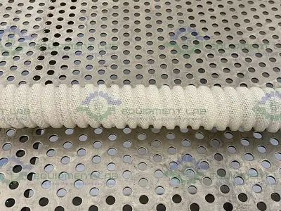 USED SANI-TECH 84" SILICONE HOSE W/  3/4" SANITARY FITTING