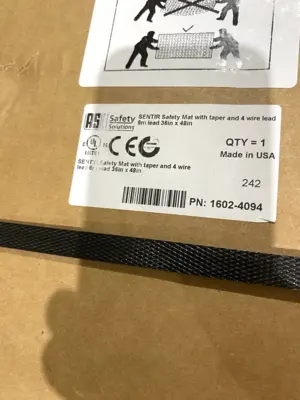 1602-4094 | ASO Safety  Safety Mat with Taper 4 Wire/6m  Lead 36in x 48in LOT OF 2 - New