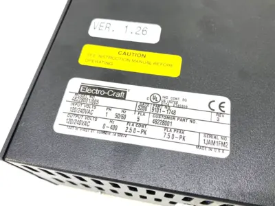 Used Electro-Craft BRU Ser Advantage Line Servo Drive 1-Phase Servo Drives Michigan US | Maverick Industrial Sales #1468072