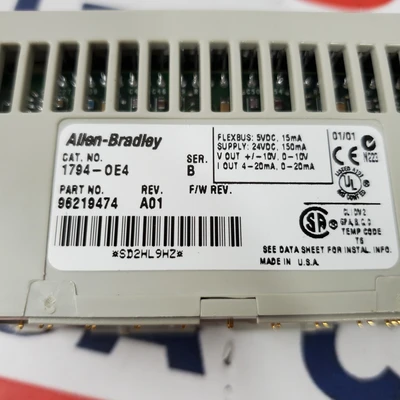 Used Allen-Bradley 1794-OE4 PLC Input & Output California US | American Industrial Supply Co. #1513424