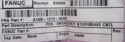 NEW FANUC A16B-1212-0540 EMERGENCY STOP/BRAKE CONTROL A16B1212054006D