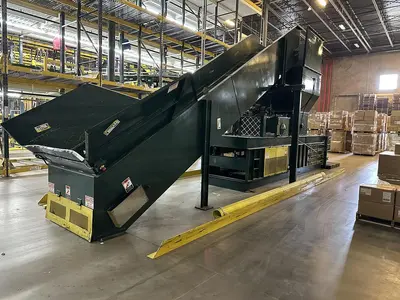 USED INTERNATIONAL BALER CORPORATION CY-48265 INFEED CONVEYOR