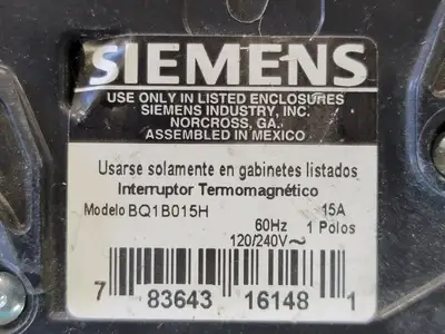 USED SIEMENS BQ1B015H