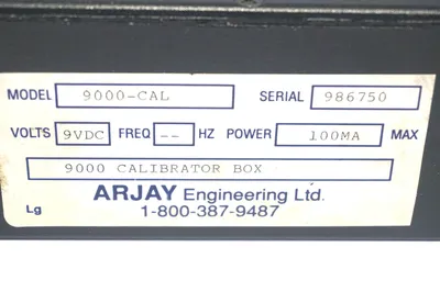 ARJAY 9000-CAL CONTROL PANEL 9000CAL