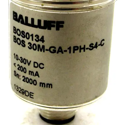 NEW BALLUFF BOS 30M-GA-1PH-S4-C PHOTOELECTRIC SENSOR BOS0134 BOS30MGA1PHS4C