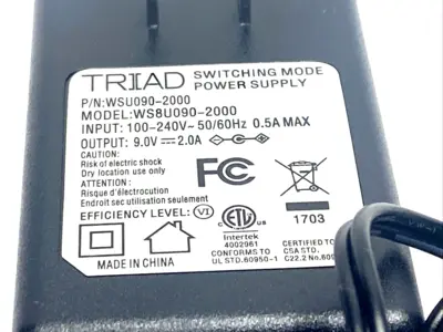 New | in-Stock Triad Magnetics WS8U090-2000,WSU090-2000 AC/DC Power Supplies Michigan US | Maverick Industrial Sales #1401858