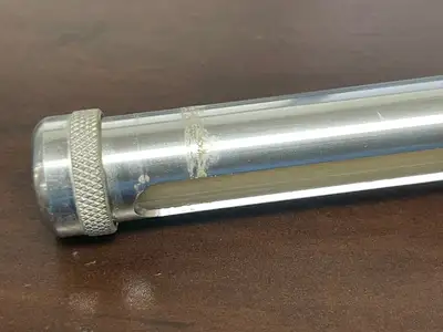 Used Bunn Used Bunn 26688.0004 Chrome Faucet Shank with 10" Sight Gauge for Soft Heat Coffee Servers Faucets / Sprayers Illinois US | Falcon Restaurant Supply #1375854