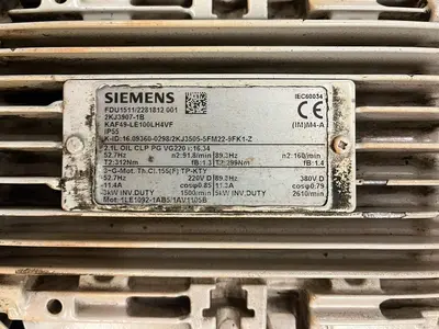 Used SIEMENS KAF49-LE1LH4VF Gearmotors | Surplus Asset Holdings #1227537