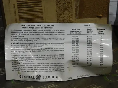 GE CR324F360Y6 Overload Relay 1NC-1NO 300VAC Series CR324 New