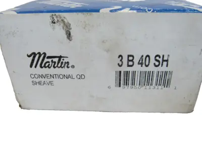 NEW MARTIN 3 B 40 SH CONVENTIONAL QD SHEAVE 3B40SH