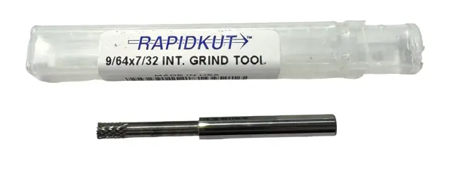 RapidKut 9/64" Solid Carbide Internal Grinding Tool Diamond Cut Clyinder Shape