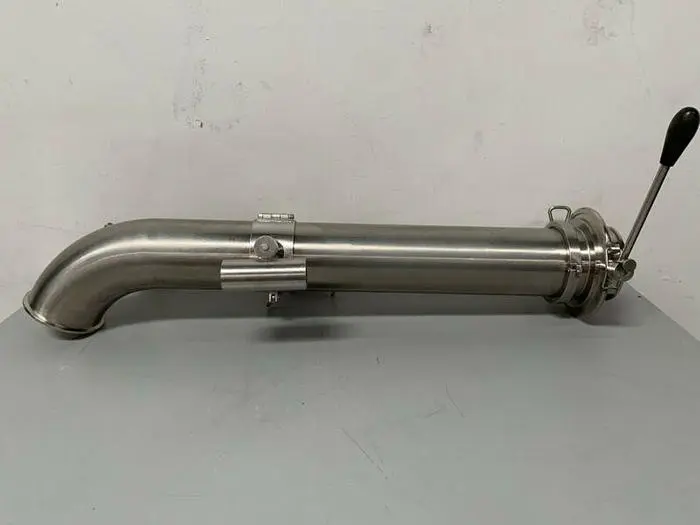 Stainless Steel 48" Pipe w/ Pepperl+Fuchs Proximity Switch, 6" Sanitary Fittings