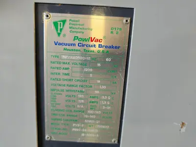 Used _UNKNOWN_ _UNKNOWN_ Circuit Breakers Indiana US | Myron Bowling Auctioneers Inc #1503989