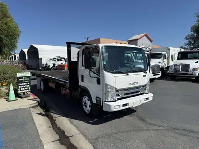 Used 2021 ISUZU NQR Flatbed Trucks California US | Commerce Truck Equipment Sales #1548707