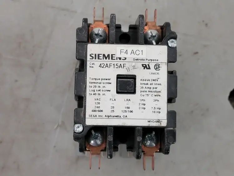 Used 2009 SIEMENS 42AF15AF Switchgears British Columbia CA | Lenmark #241124