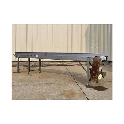Used 12" W x 13' L Stainless Steel Plastic Link Belt Conveyor