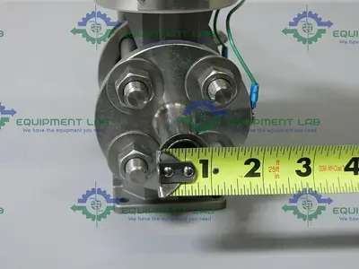 USED YOKOGAWA ADMAG CA CA115SN MAGNETIC FLOWMETER W/ 3/4" SANITARY FITTINGS & ANDERSON GAUGE