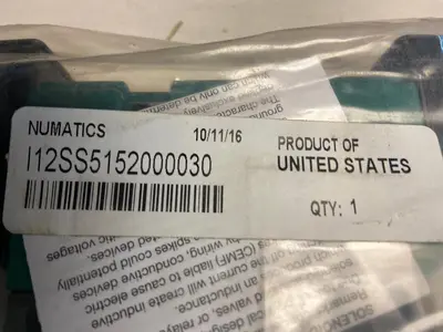 Used NUMATICS I12SS5152000030 Solenoid Valves | Surplus Asset Holdings #1204180