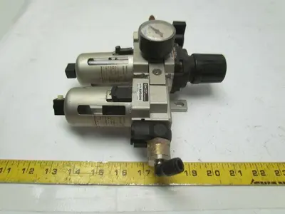 SCM EAW3000 Filter Reg w/Auto Drain EAFD3000-F03 Mist Separator EVHS3000 Valve