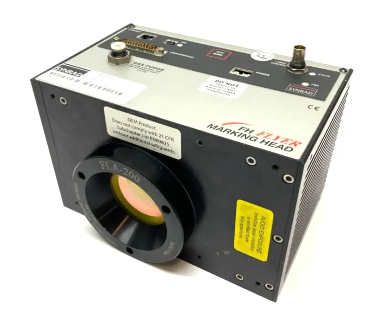 Used NOVANTA SYNRAD FH FLYER 2-WAY SCAN MARKING HEAD LASER GAUGING SYSTEM Laser Markers Michigan US | Maverick Industrial Sales #1090188