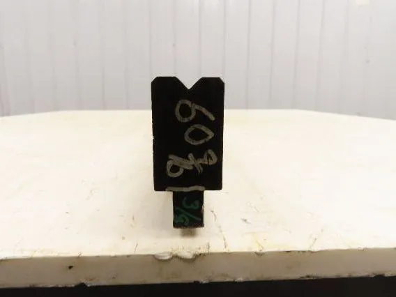 Press Brake Die 60-1/2" Long 90° V 3/8" W 3/16" D 1-3/4" H 1/2" Tang
