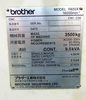 2018 BROTHER SPEEDIO R650X1 Drilling & Tapping Centers | CNC EXCHANGE (16)