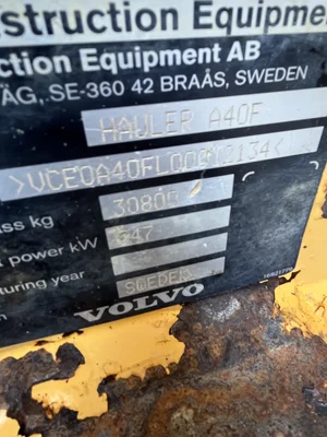 Used 2013 Volvo A40F Dump trucks Maryland US | Zadoon Equipment #1470065
