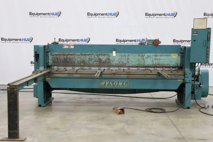 Used WYSONG 1010 Power Squaring Shears (Gauge) Georgia US | The Equipment Hub #364293
