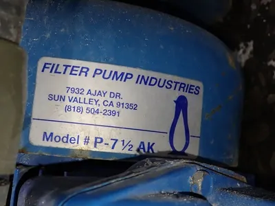 Used FILTER PUMP INDUSTRIES P71/2AK Centrifugal Pumps Ohio US | HGR 24 #735182