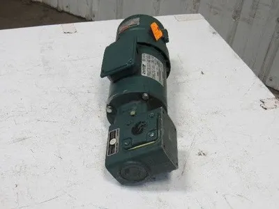 Reliance P56H3439U 5:1 Ratio 1Hp 3Ph 208-230/460-480V 60Hz Gear Motor W/Brake