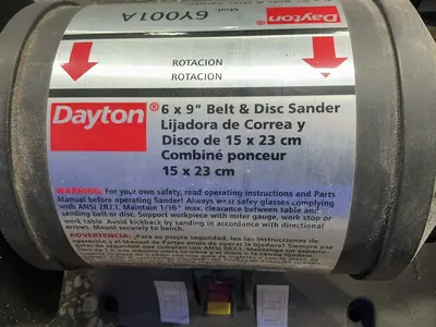 Used DAYTON 6Y001A Disc Belt Sanders (woodworking) Ohio US | HGR 24 #1406159