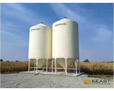 Used MERIDIAN 1425 STANDARD - 3462 BUSHELS Hopper Bottom Silos Iowa US | Keast Enterprises #1360507