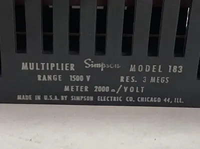 New | in-Stock SIMPSON 183 Misc Electrical & Power Parts Ohio US | Surplus Asset Holdings #1227896