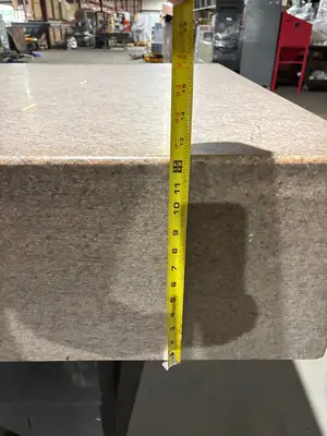 72x48x12 | Pink Granite Stone Inspection QC Table, 72" x 48" x 12" - Used