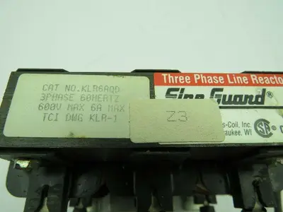 TCI KLR6AQD Line Reactor/Transformer  3PH 600V 6A