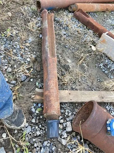 Used AFTERMARKET 5-1/2” X 46" CHISEL CABLE TOOL BUTTON BIT Drills Pennsylvania US | East West Machinery & Drilling #1417230