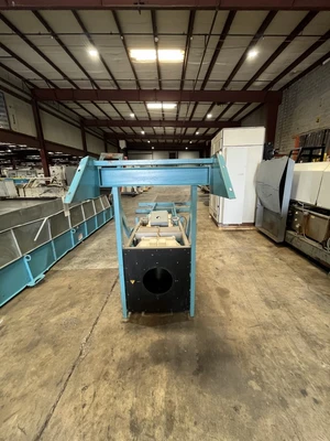 26" Wide Hockey Stick Cleated Bunting Conveyor with Metal Separator, New in 2012