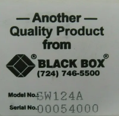 NEW BLACK BOX SW124A EASYPRINT PINTER SHARING SYSTEM
