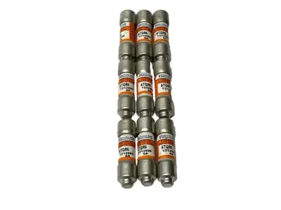 USED MERSEN AMP-TRAP TIME DELAY FUSE CLASS CC 600VAC 6A LOT OF 9