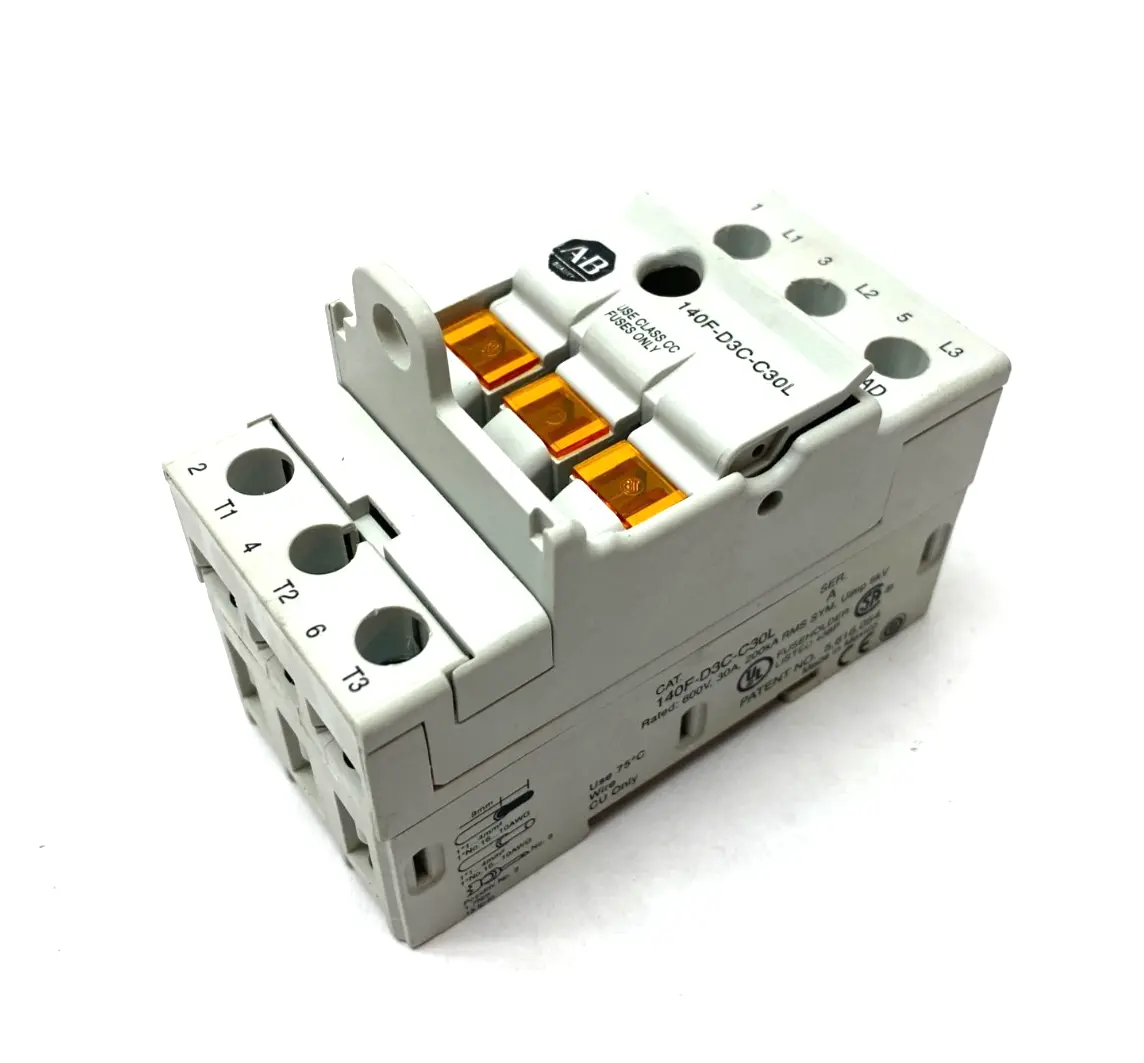 USED ALLEN-BRADLEY SER. A FUSE HOLDER 600V 30A 3-POLE