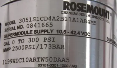 NEW ROSEMOUNT 3051S1CD4A2B11A1AB4M5 LEVEL TRANSMITTER DP0126-1080-S6