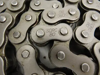 SDRC SDRC 80 # 80 Roller Chain 10 Ft Length w Connecting Links Cotter Pin