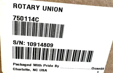 NEW DUFF-NORTON 750114C ROTARY UNION