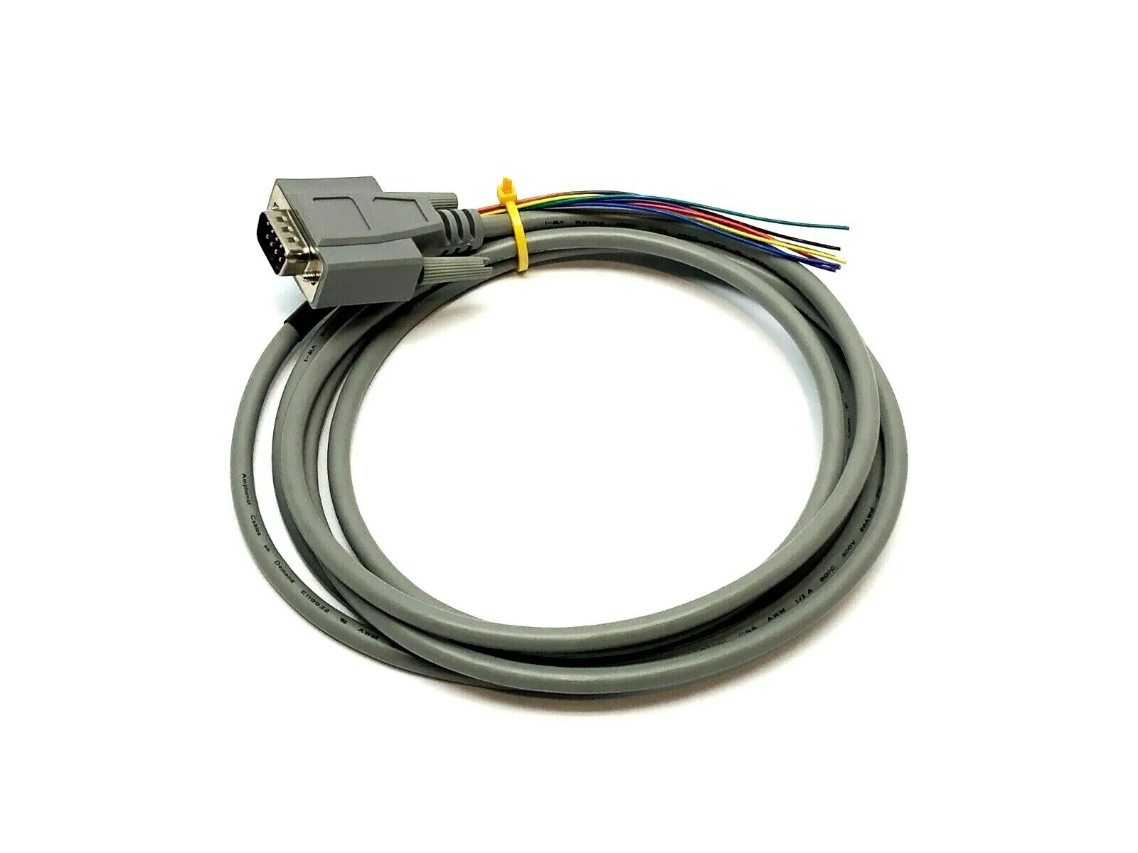 CS-DSNULW29MF-010 | Amphenol  Modem Cable 7ft Length Male DB9 to Cut End - Used