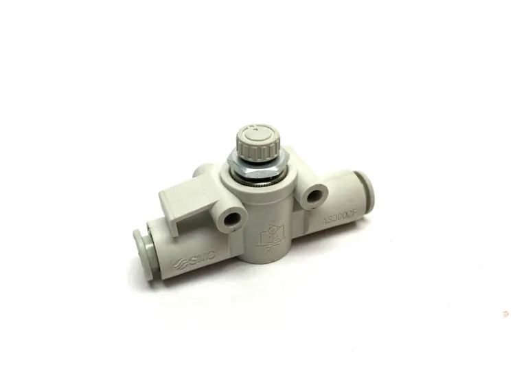 Used SMC PNEUMATIC IN-LINE FLOW CONTROL VALVE 5/16" OD Valves/Fittings | Maverick Industrial Sales #1117949