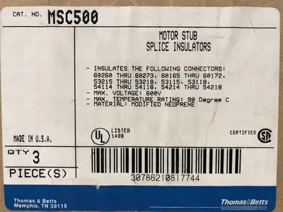NEW THOMAS BETTS MSC500