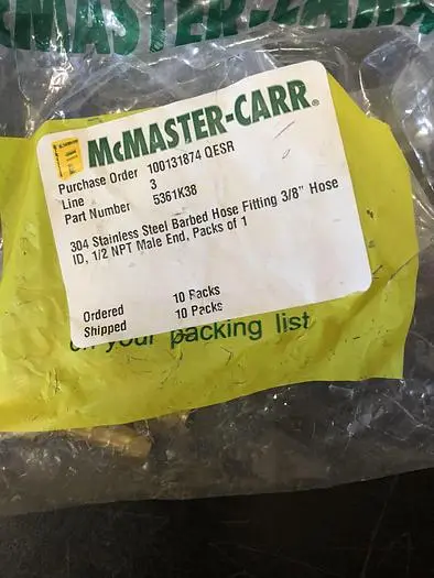 Used MCMASTER CARR 5361K38 Semiconductor Parts California US | Advanced Capital Equipment Sales #428527