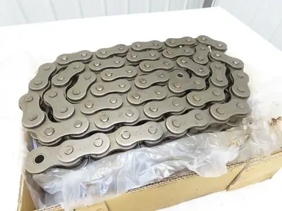 Tsubaki RS140-3-RP 3 Strand Roller Chain 1-3/4" Pitch Riveted 1" Roller 10 Feet